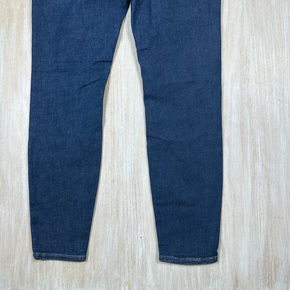 Everlane Mid Rise Skinny Stretch Dark Wash Organic Cotton Blue Denim Jeans 30 - Picture 12 of 15